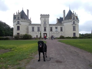 Me visiting a chateau on holiday